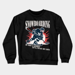 snowboarding Crewneck Sweatshirt